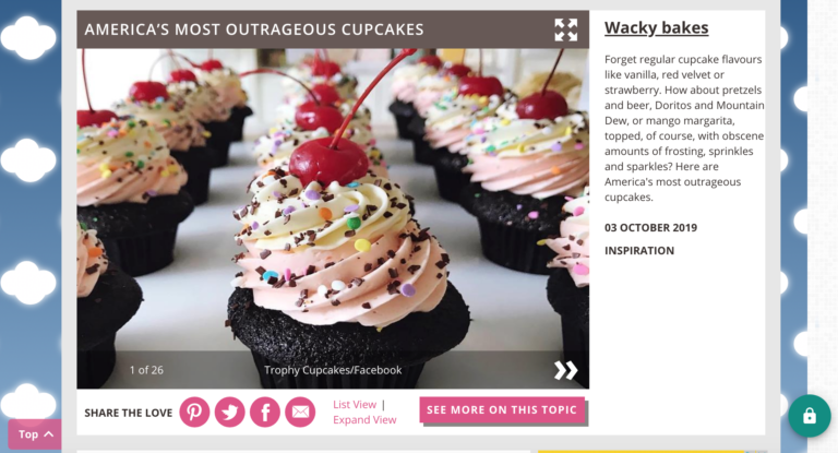 America's most outrageous cupcakes by Esme Fox for loveFood