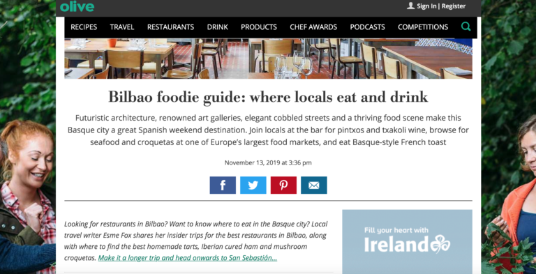 Olive Bilbao foodie guide
