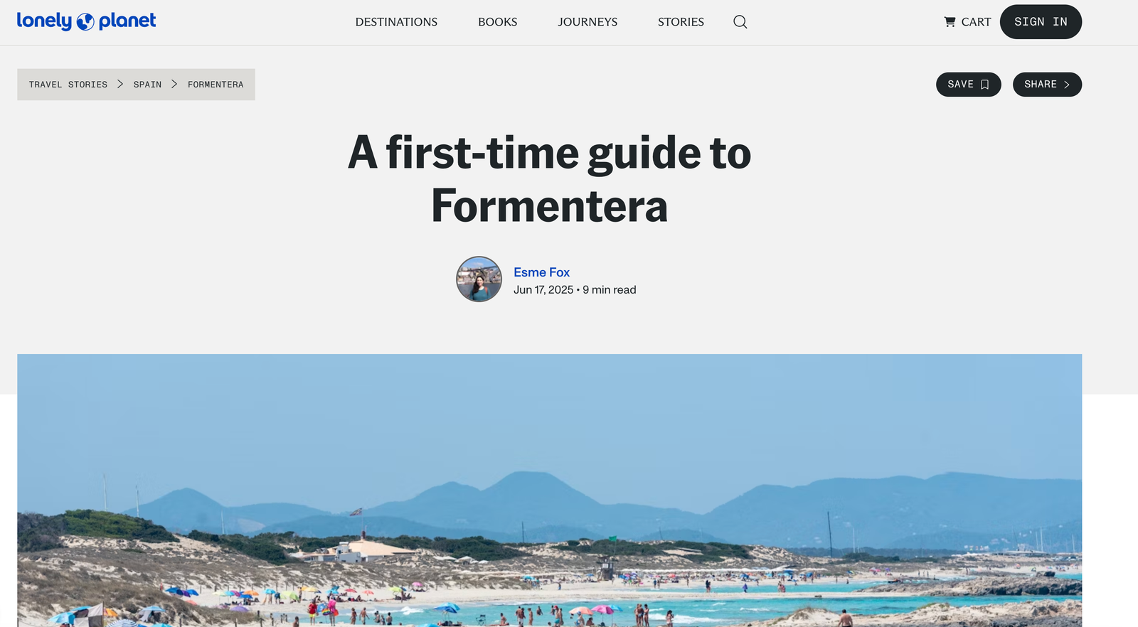 Formentera Esme Fox.