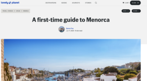 Menorca article.